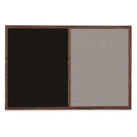 United Visual Products Slim Style Indoor Enclosed Corkboard, 30 UV503SCH-GOLD-CORK